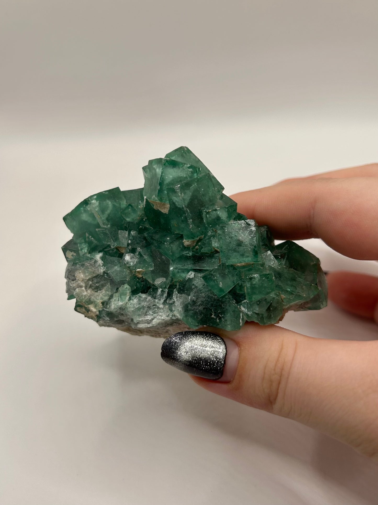 Raw cubic Fluorite chunk