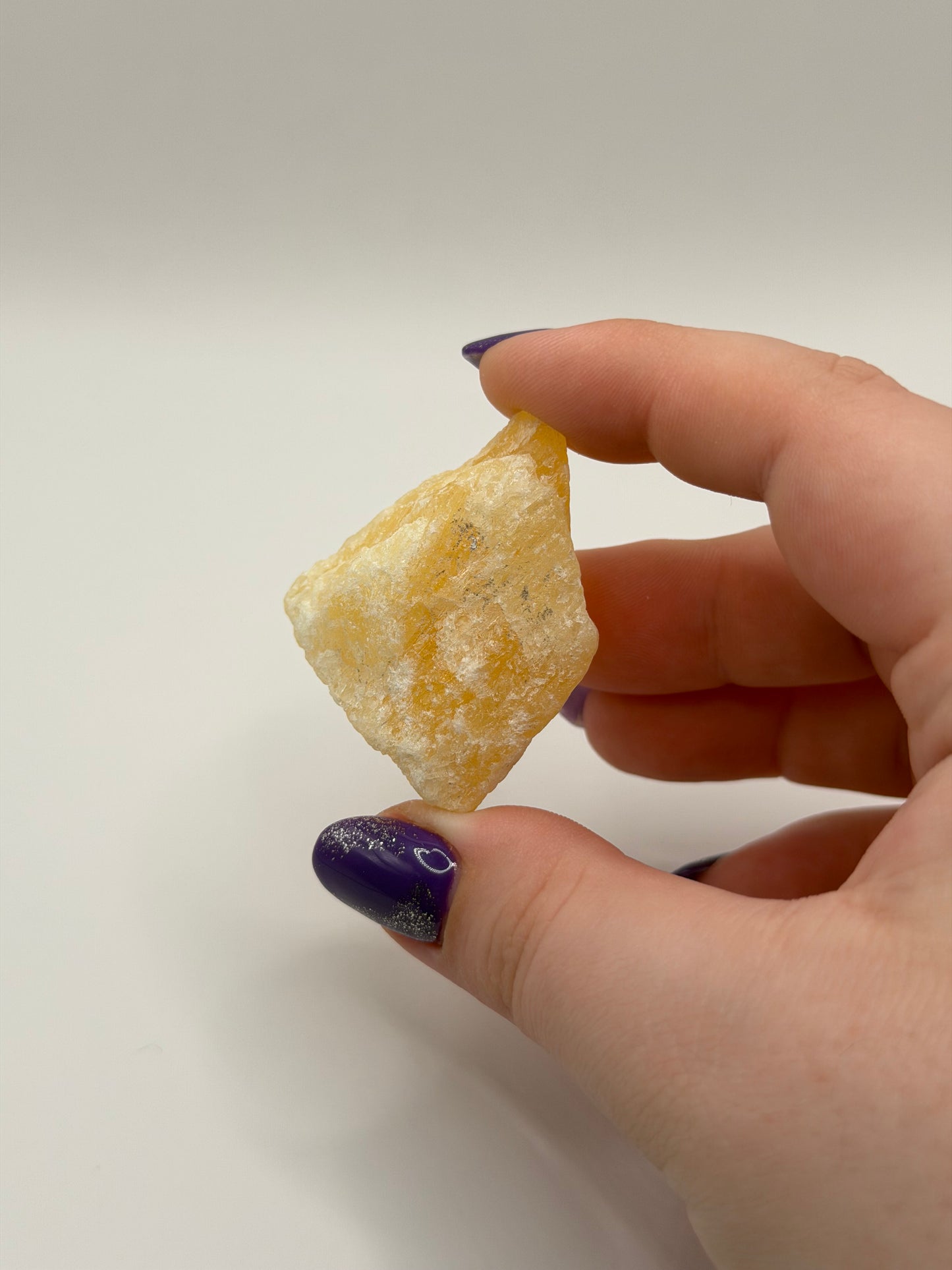 Yellow calcite raw chunk
