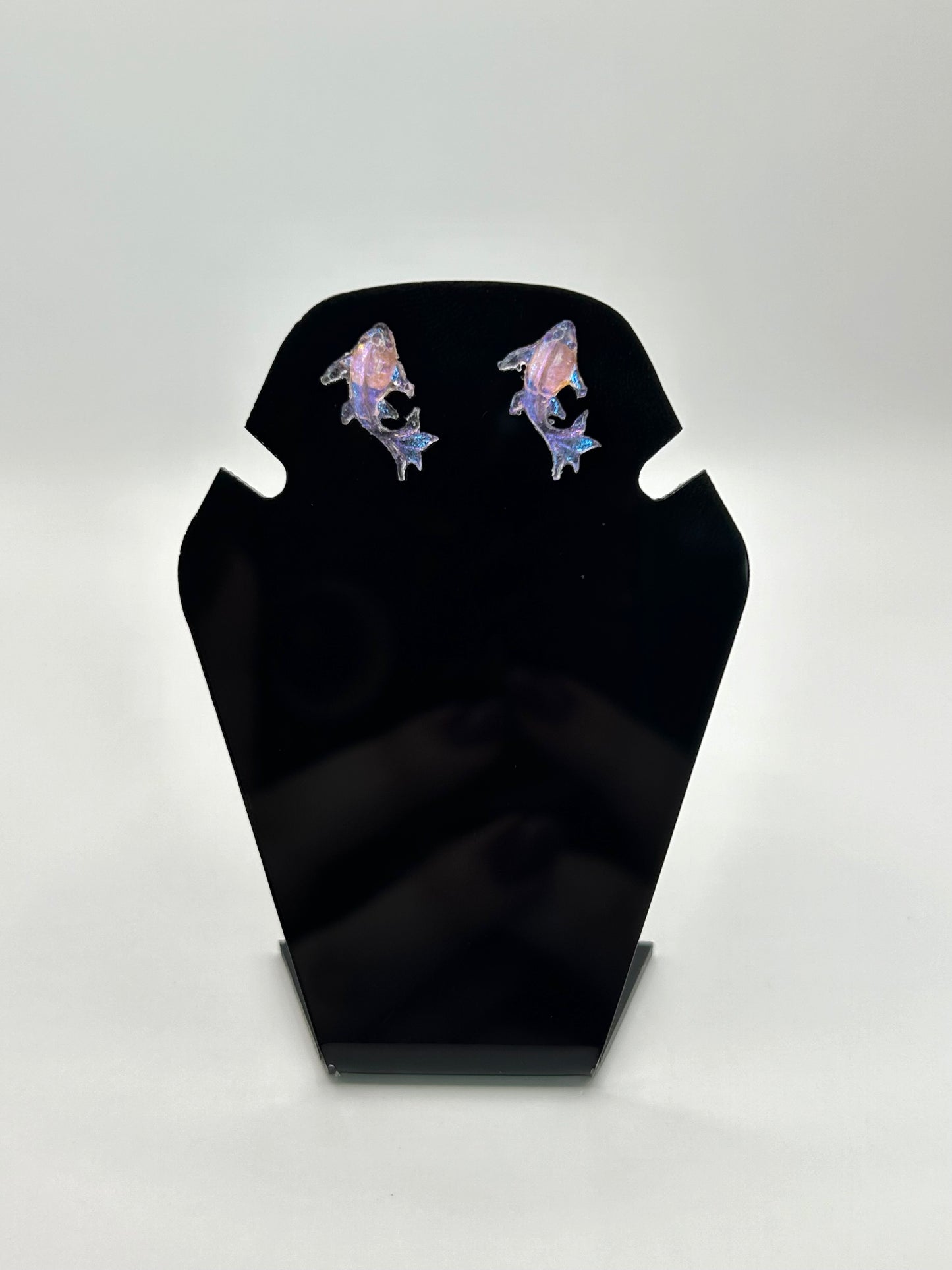 Koi fish stud earrings