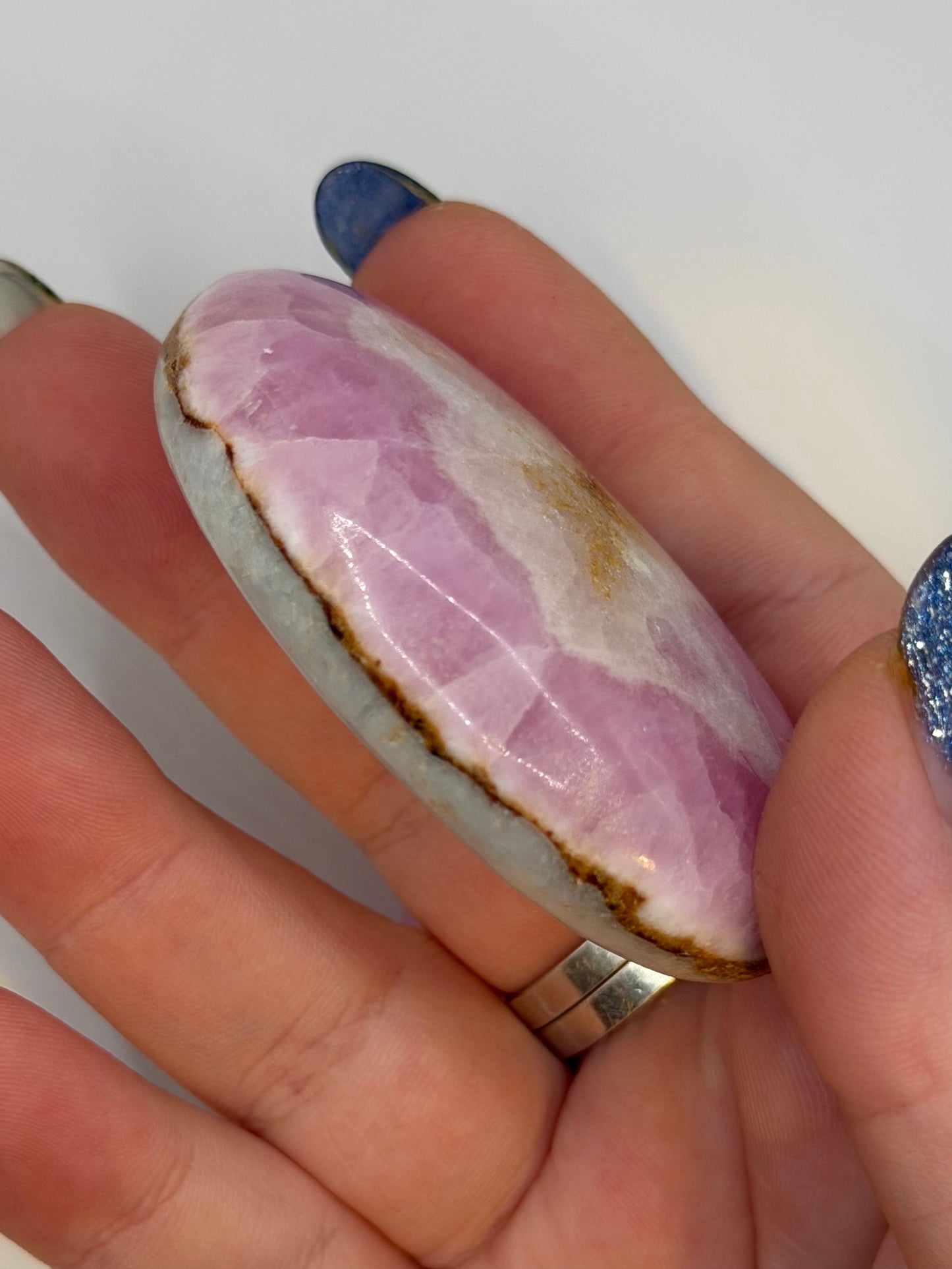 Pink aragonite palmstones