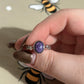 Charoite adjustable ring