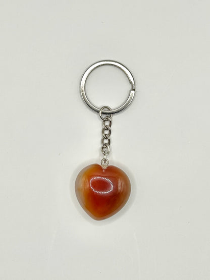 Crystal heart keyrings