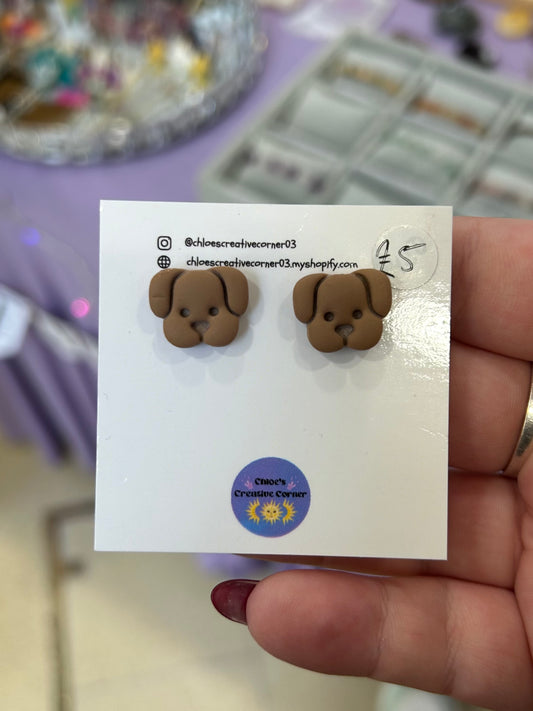 Doggie stud earrings