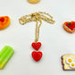 Haribo heart necklace