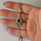 Blue topaz necklace