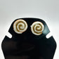 Cinnamon swirl stud earrings