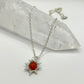 Carnelian sun pendant