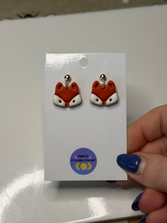 Fox stud earrings