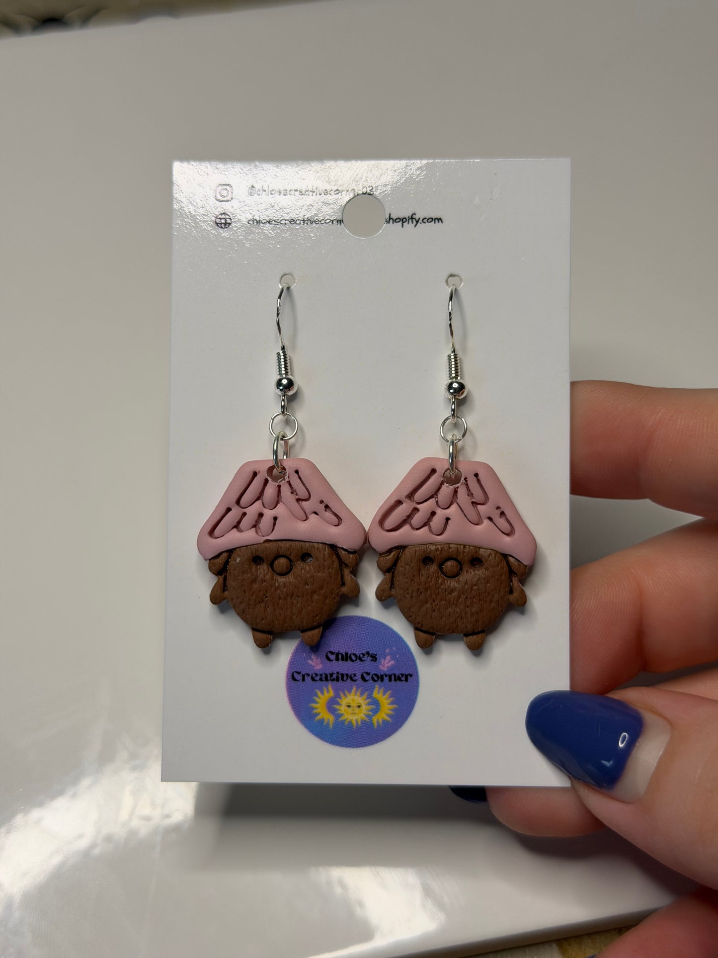 Mushroom people earrings