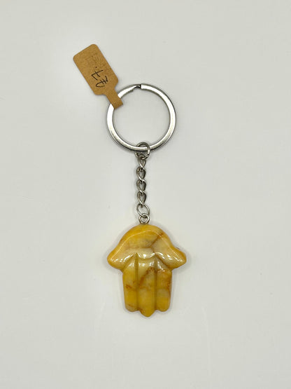 Crystal hamsa hand keyrings