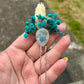 Dried flower hair pins