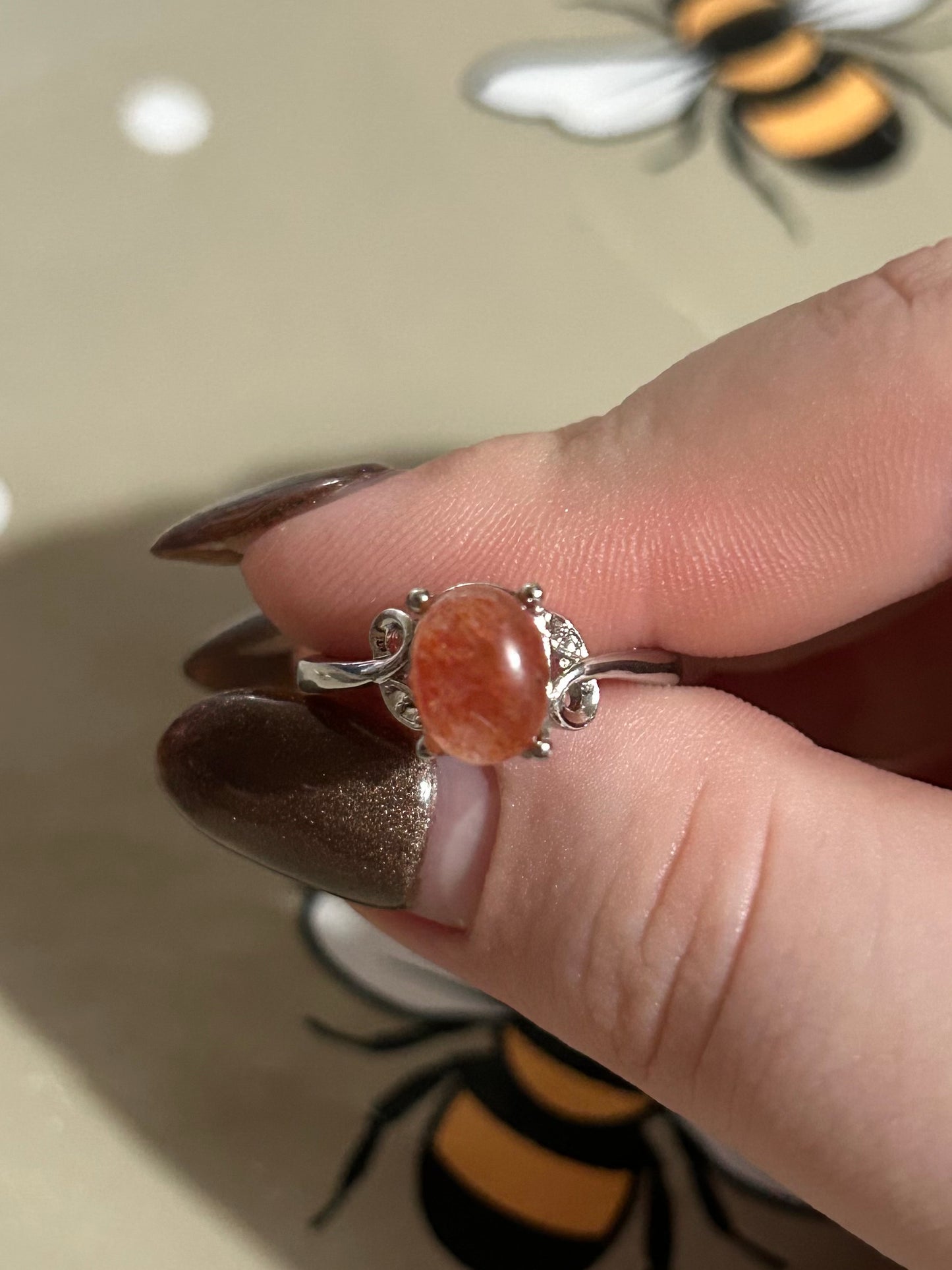 Sunstone adjustable ring