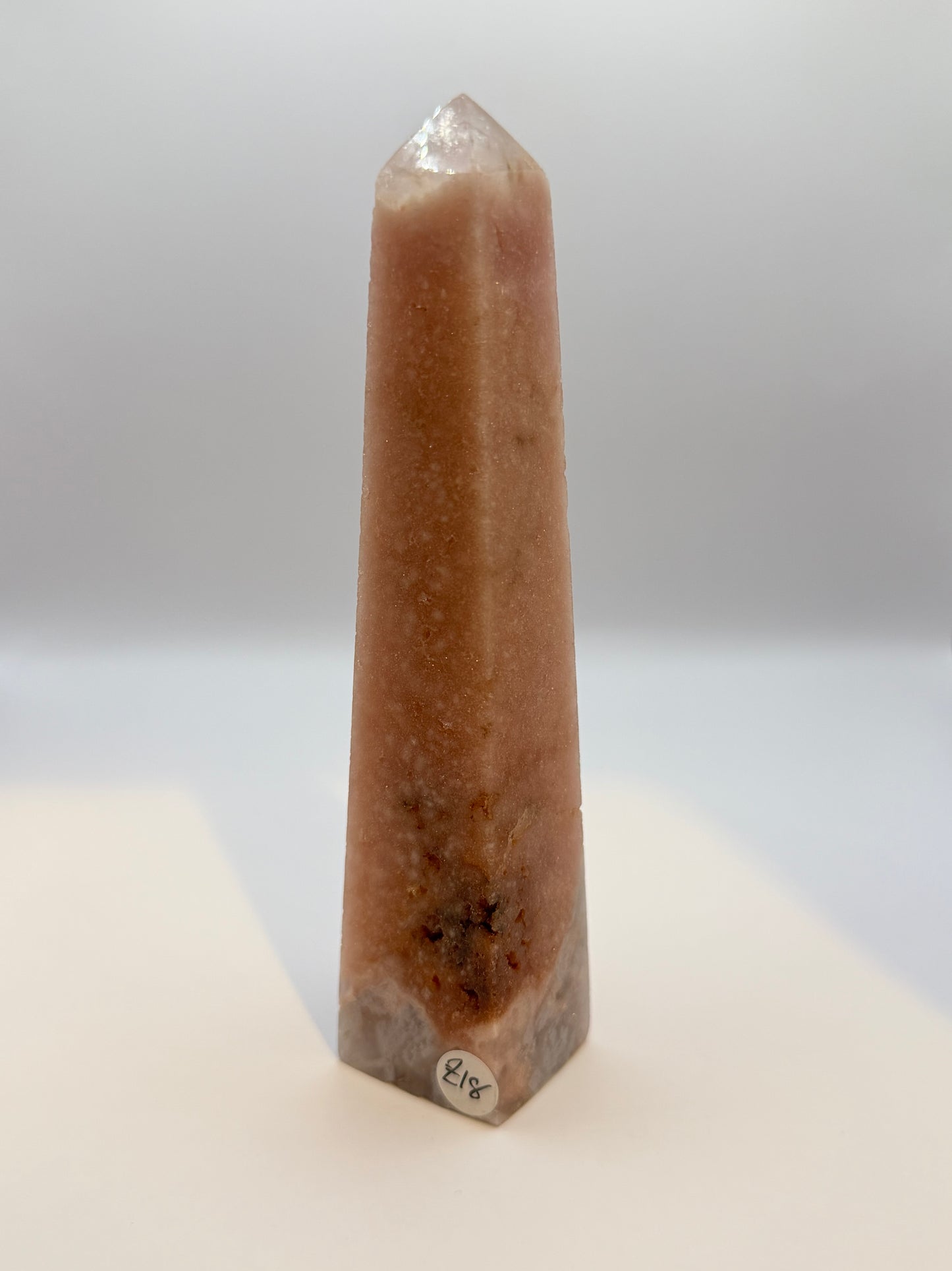 Tall pink amethyst tower