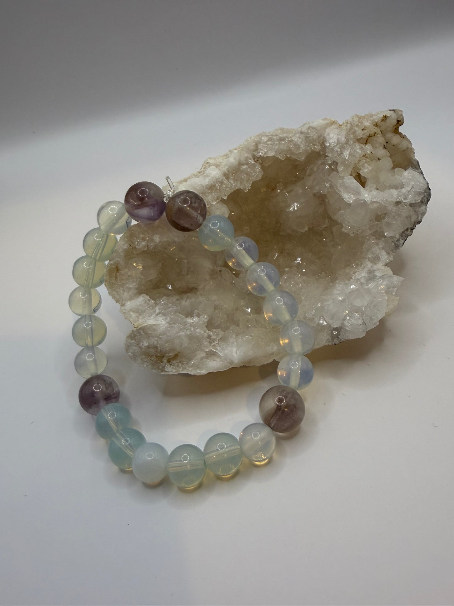 Opalite x Amethyst bracelet