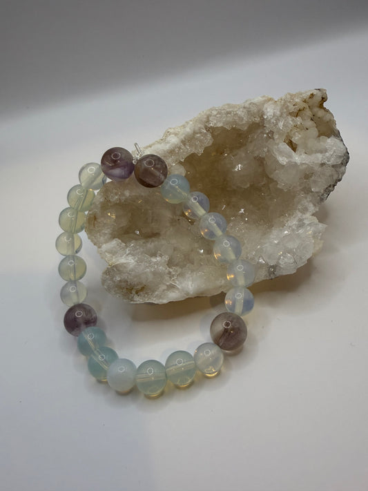 Opalite x Amethyst bracelet