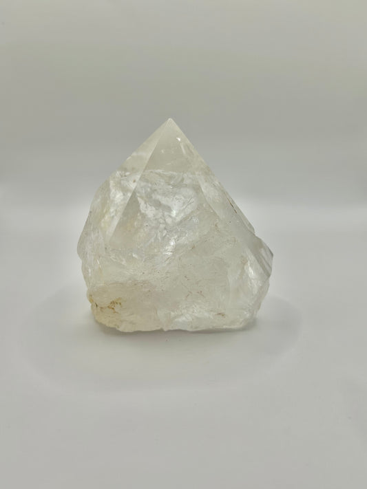 Clear quartz cut base