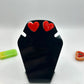 Haribo heart stud earrings