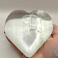 Large selenite ‘satin spar’ heart