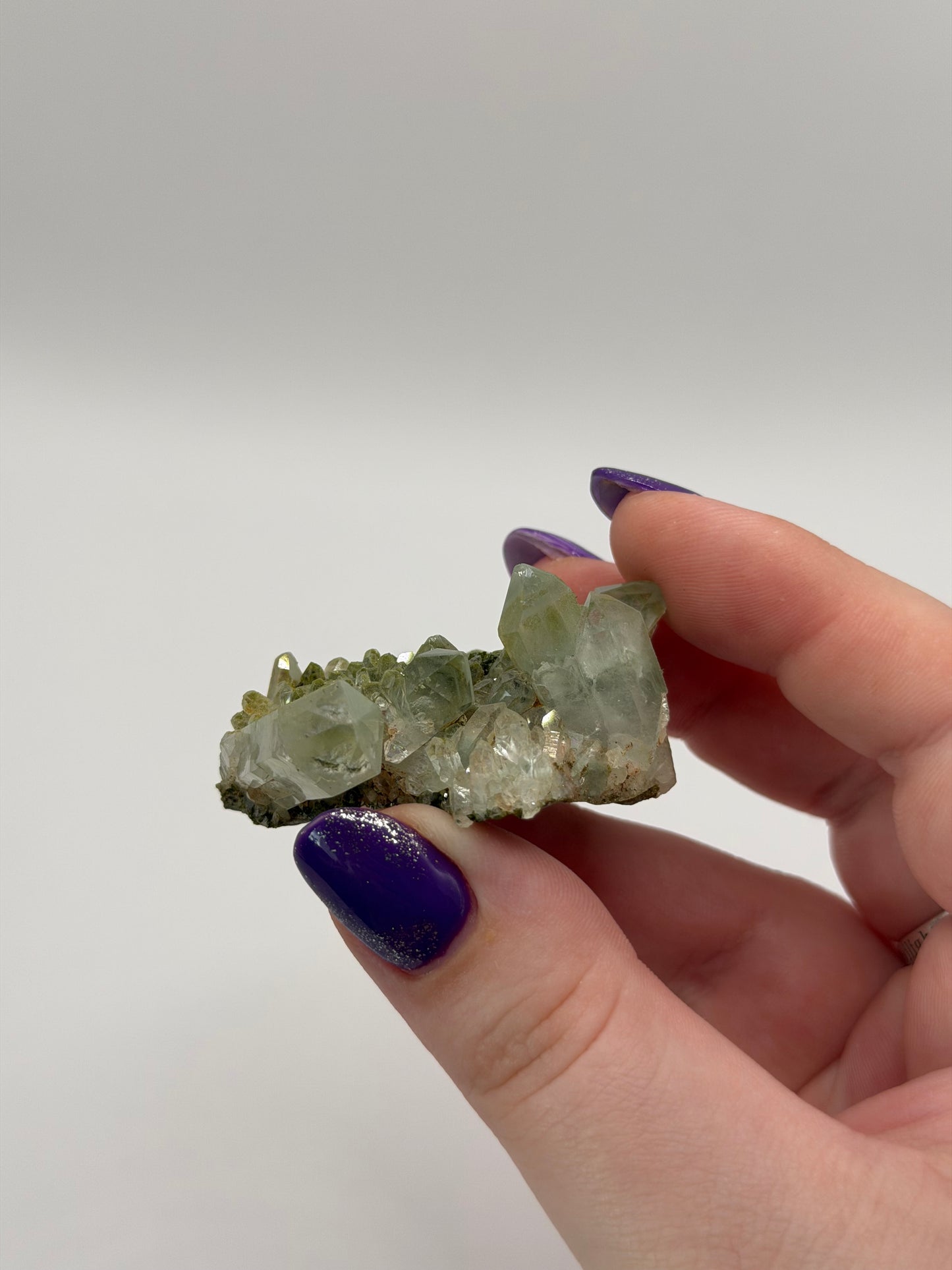 Chlorite on epidote quartz