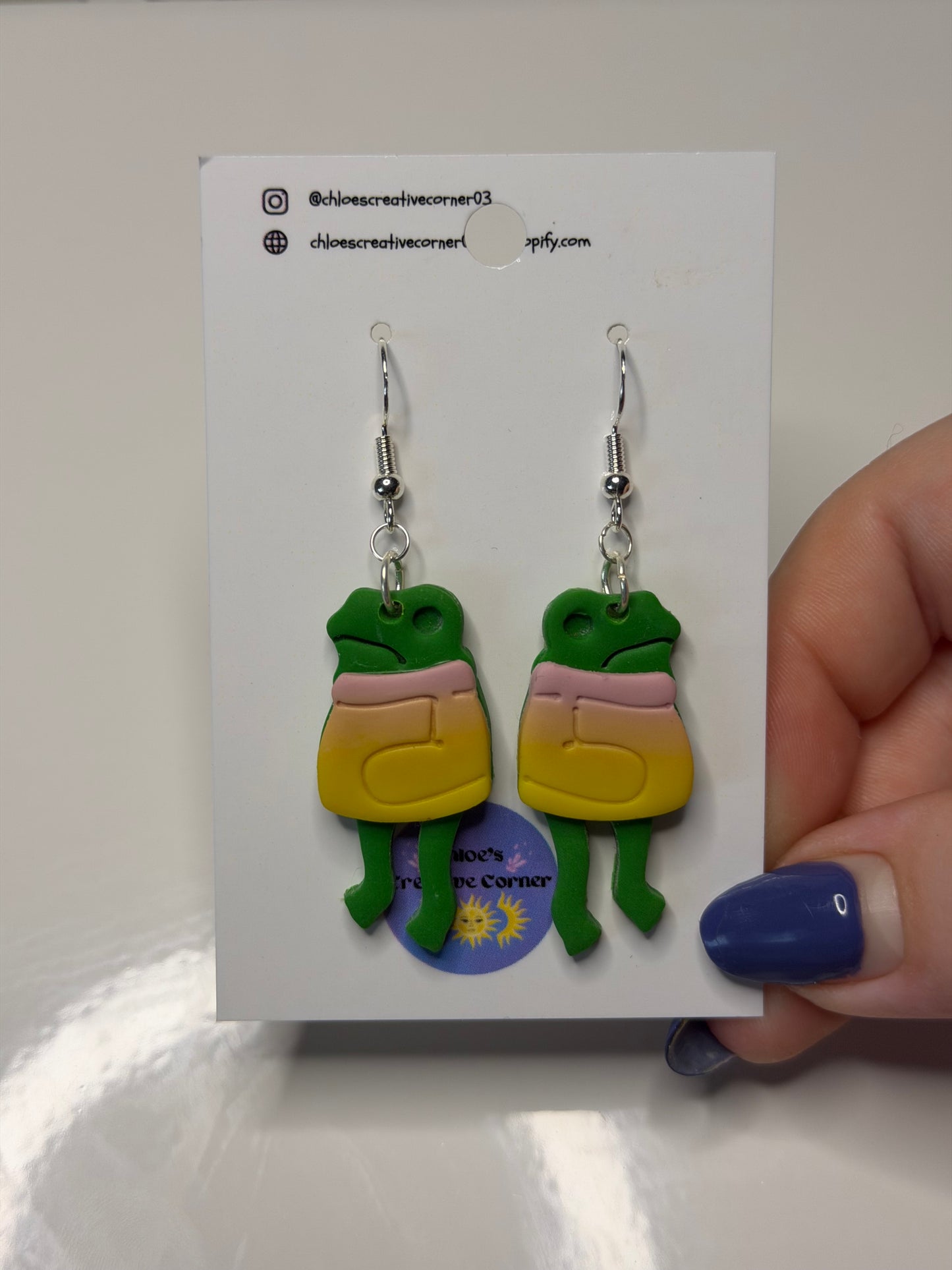 Spring Froggie earrings