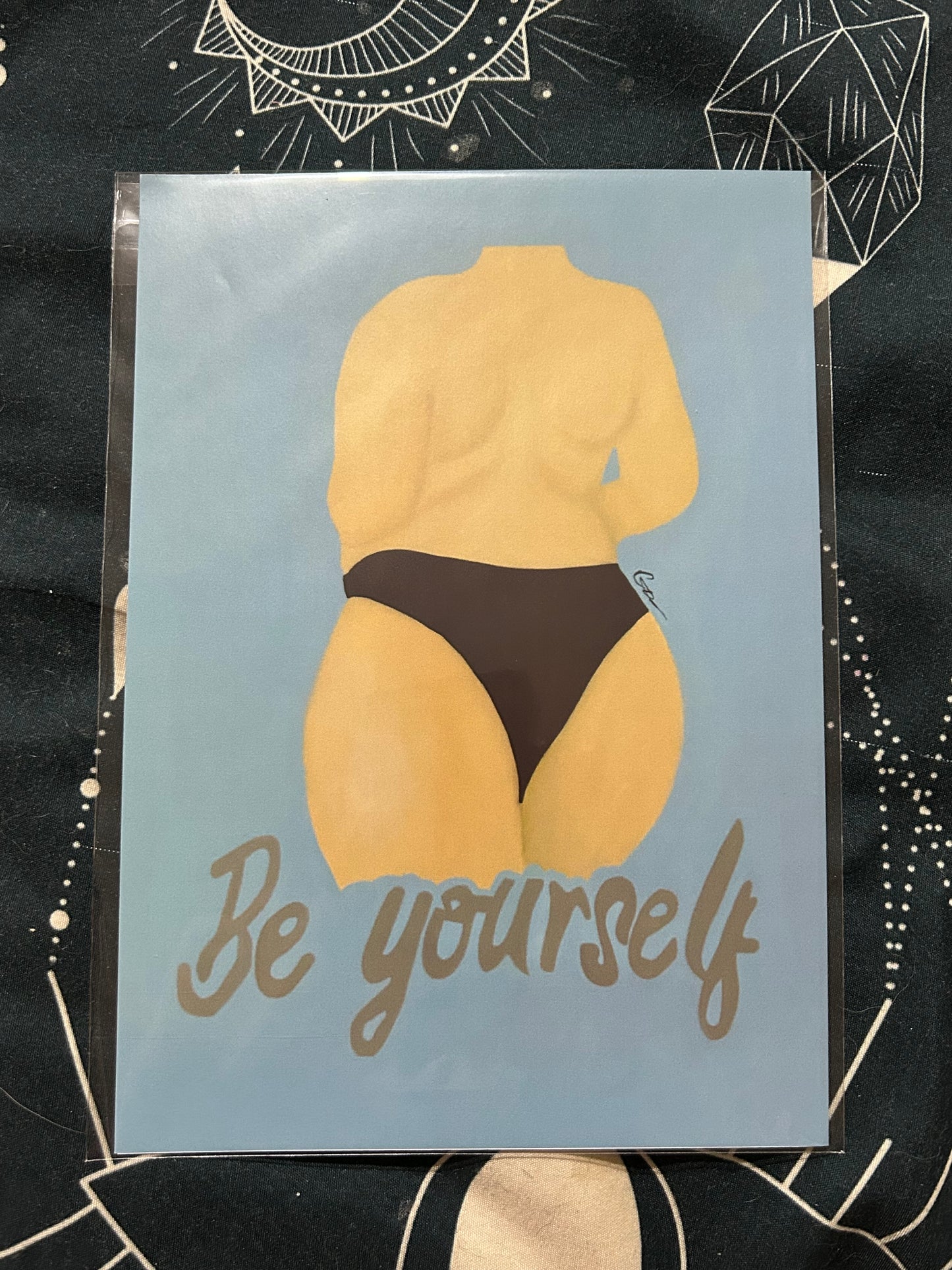 ‘Be yourself’ A5 Print