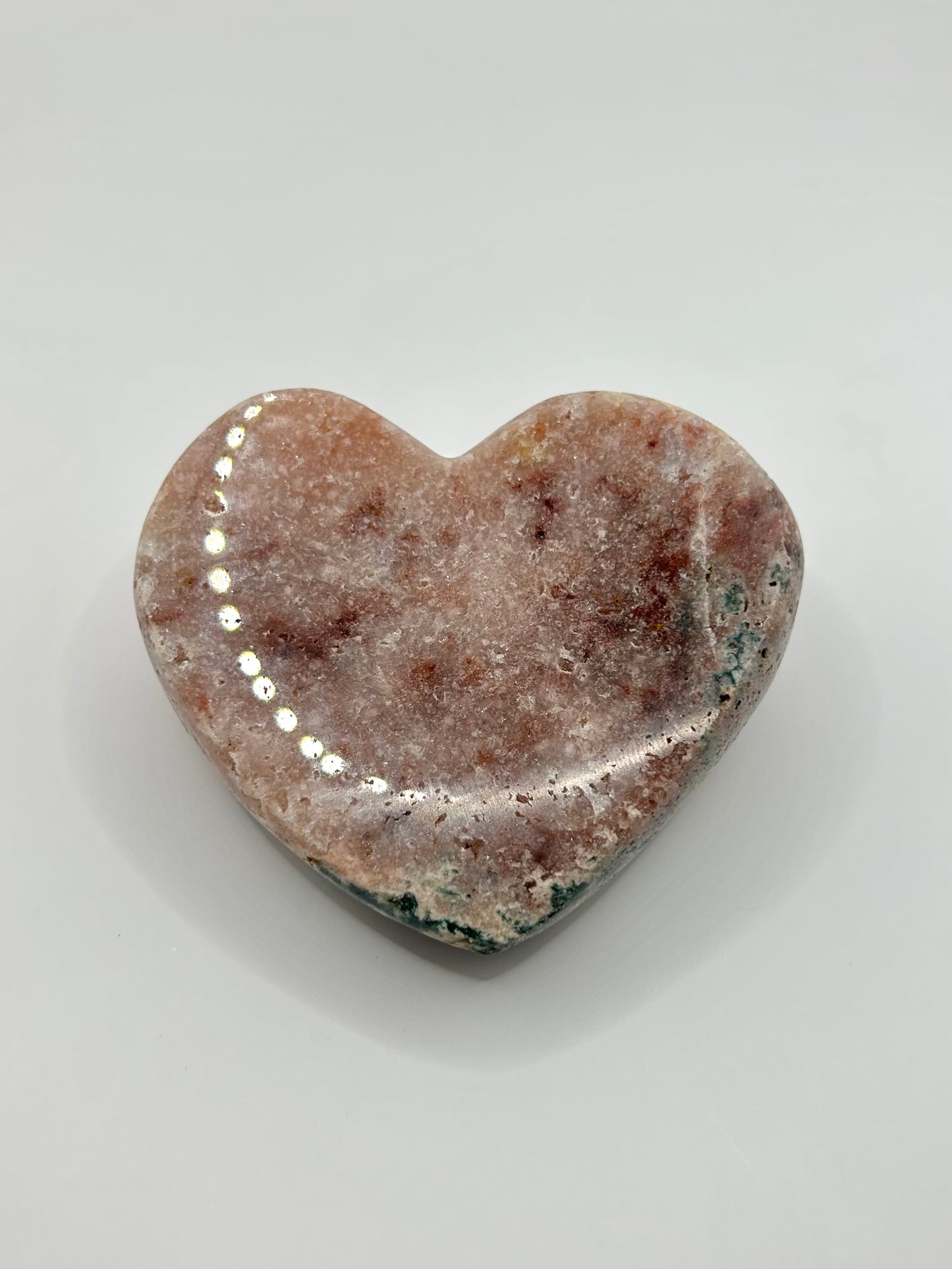 Pink amethyst heart
