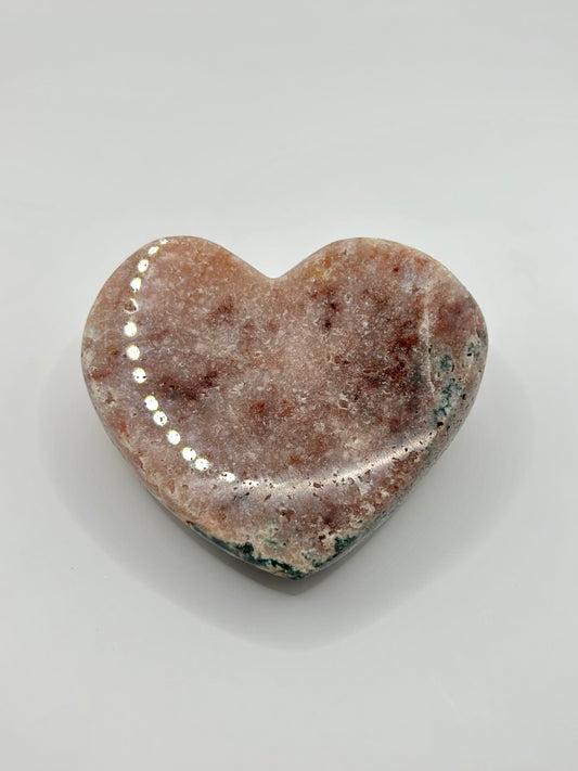 Pink amethyst heart