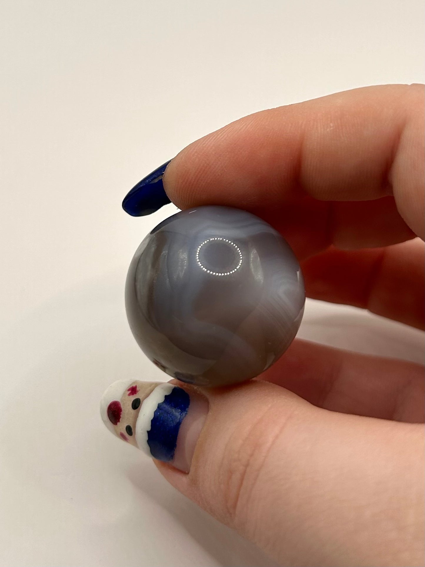 Grey agate sphere