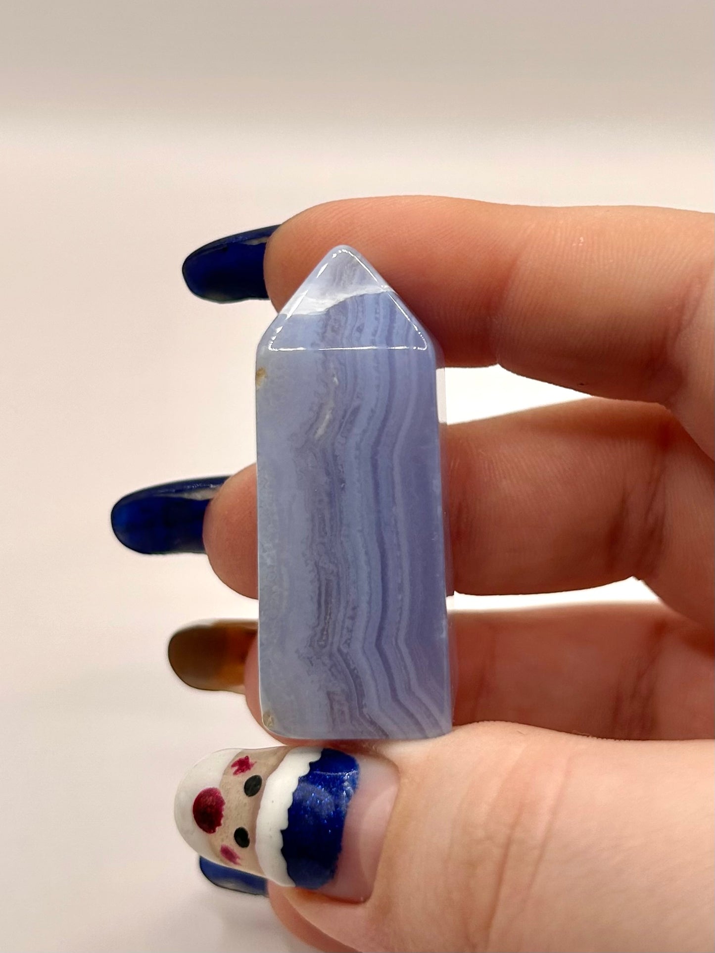 Blue lace agate small tower