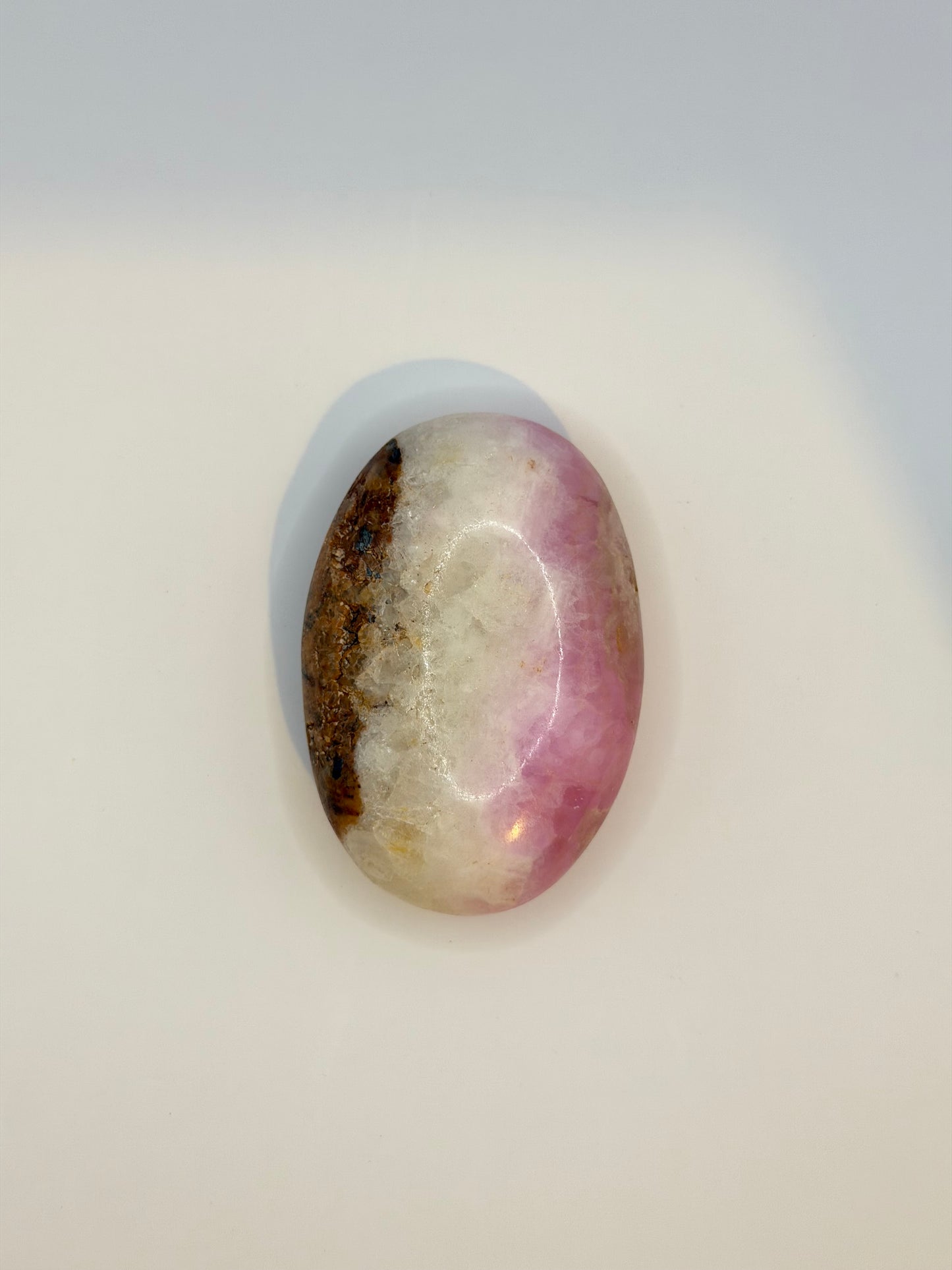 Pink aragonite palmstones