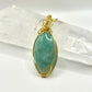 Amazonite statement pendant