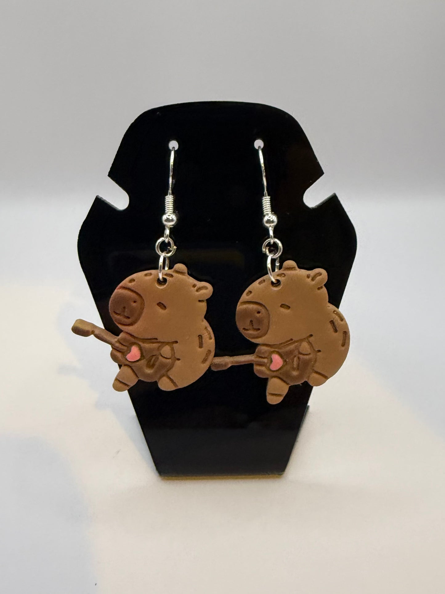 Capybara earrings