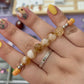 HT citrine x dragons vein agate bracelet