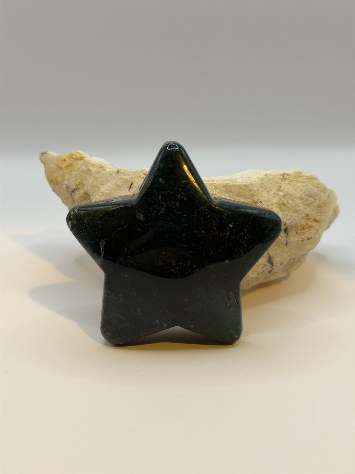 Moss agate star
