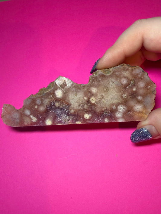 Raw pink amethyst free form