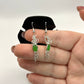 Green  Chalcedony earrings