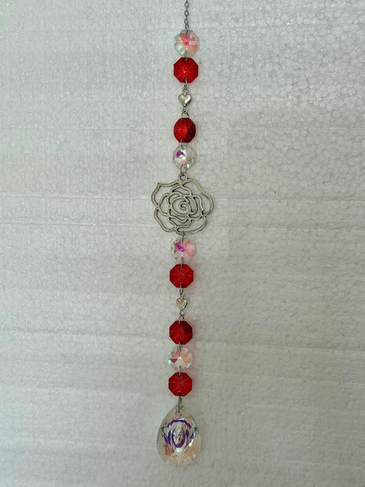 Rose sun catcher