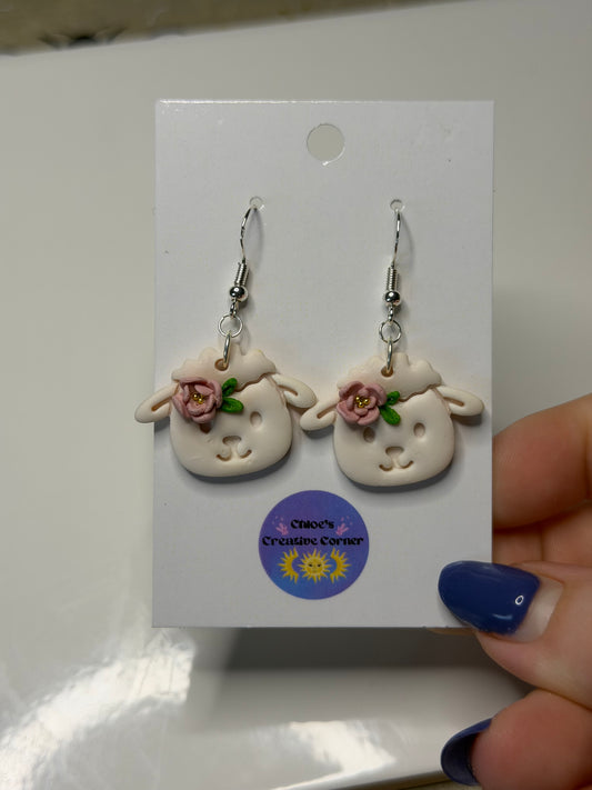 Lamb earrings