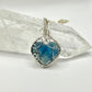 Blue Fluorite heart pendant