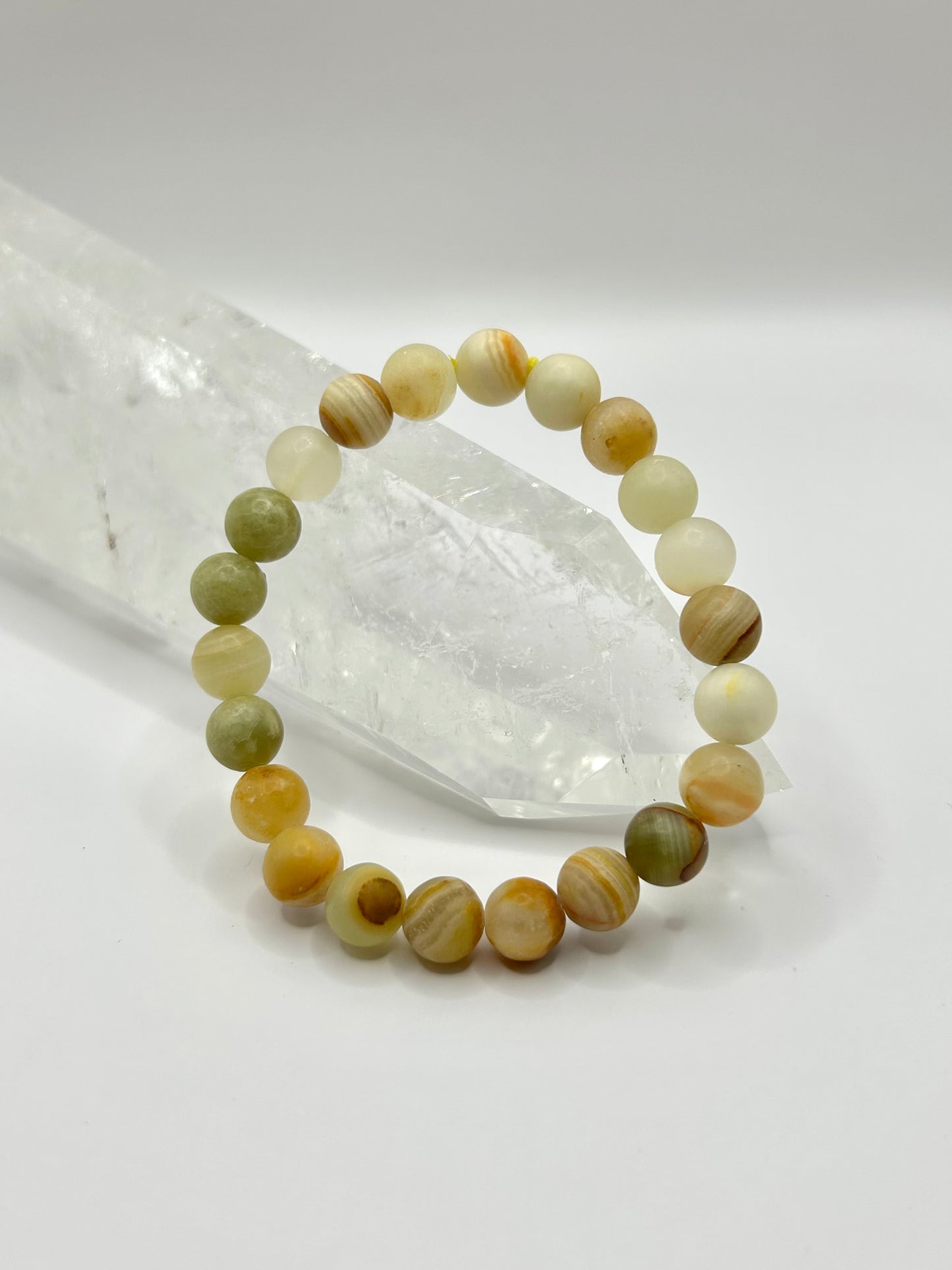 Banded onyx bracelet