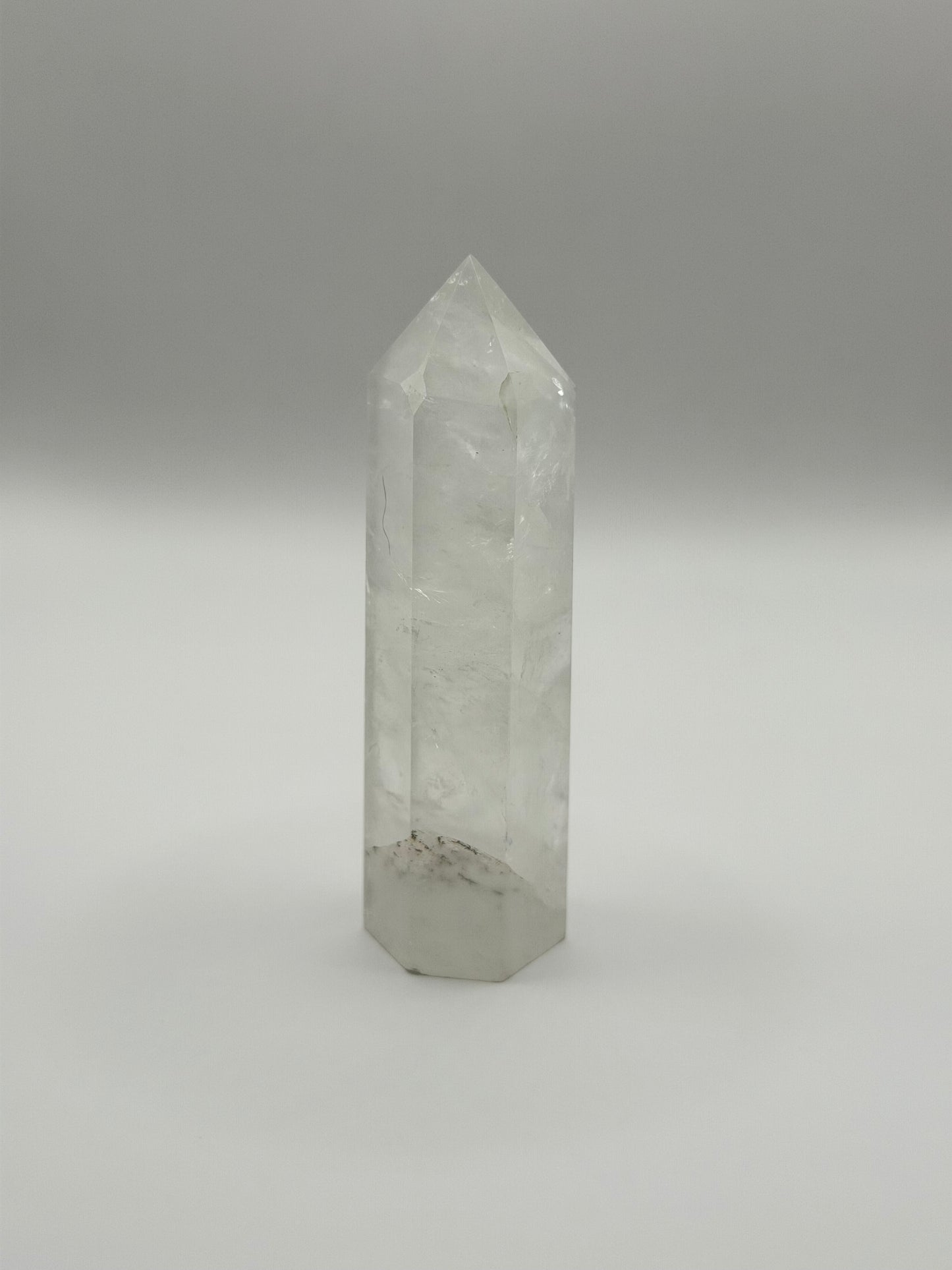 Clear quartz tower