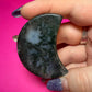 Moss agate moon bowl