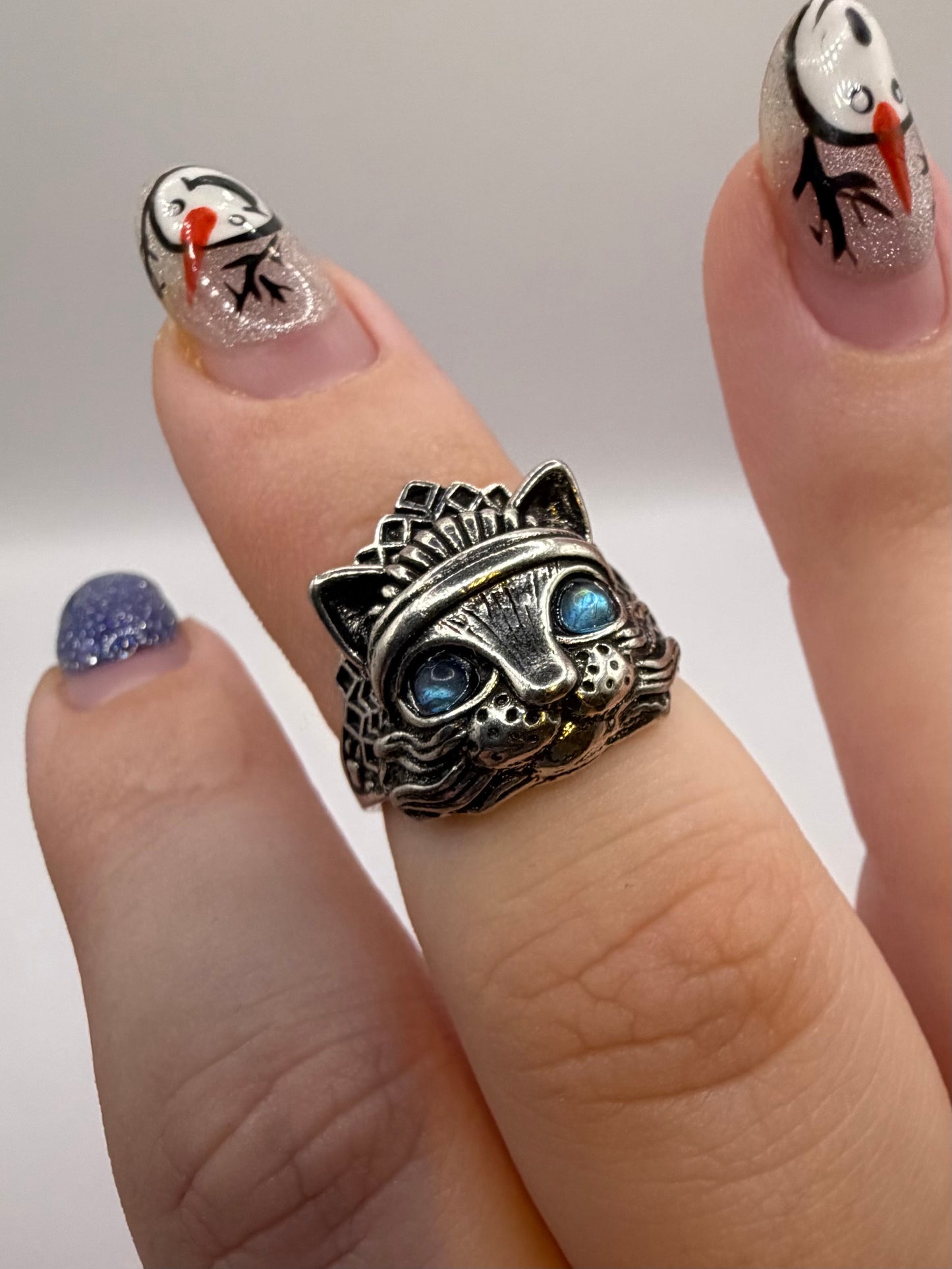 Labradorite cat ring