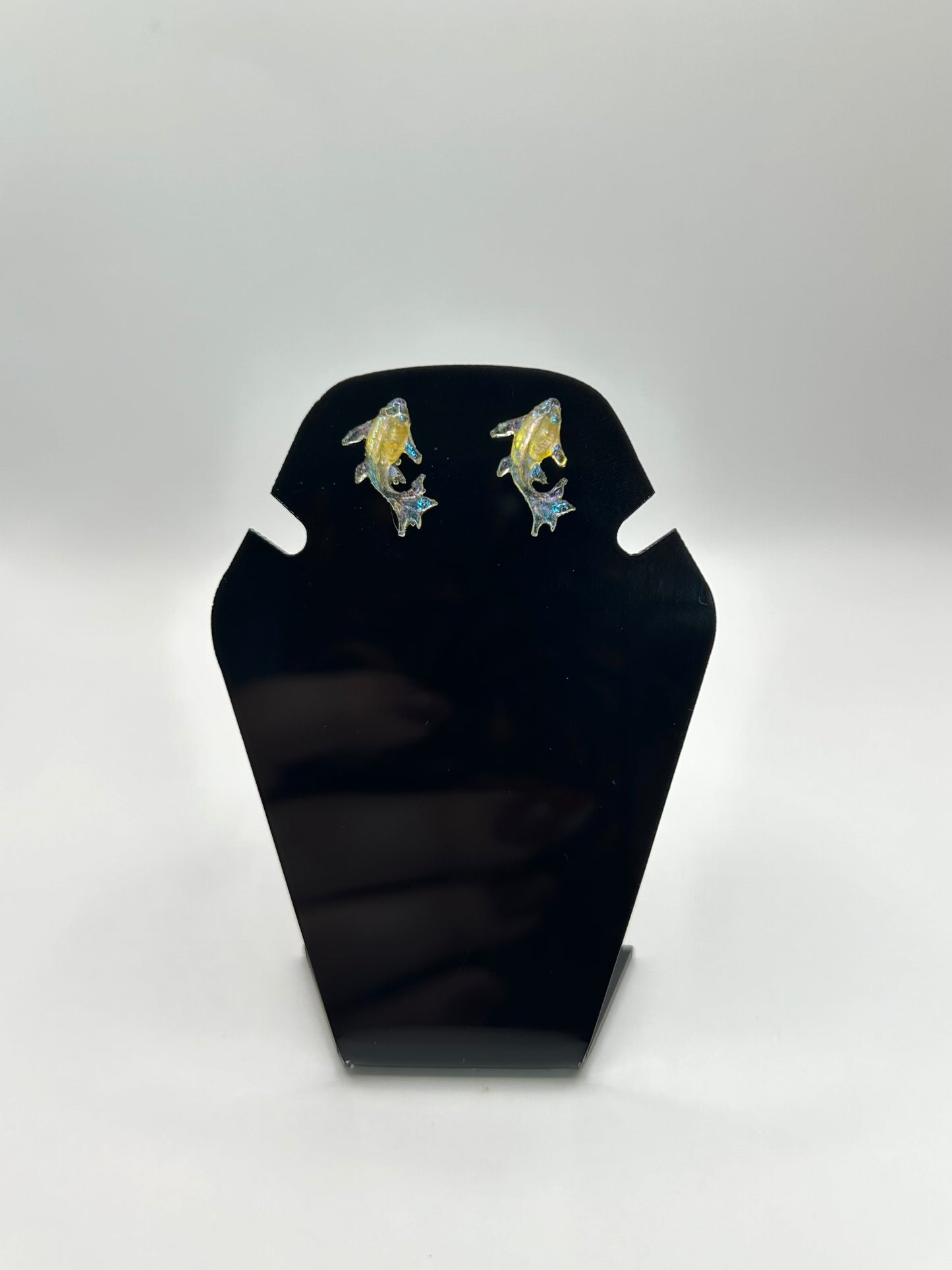 Koi fish stud earrings