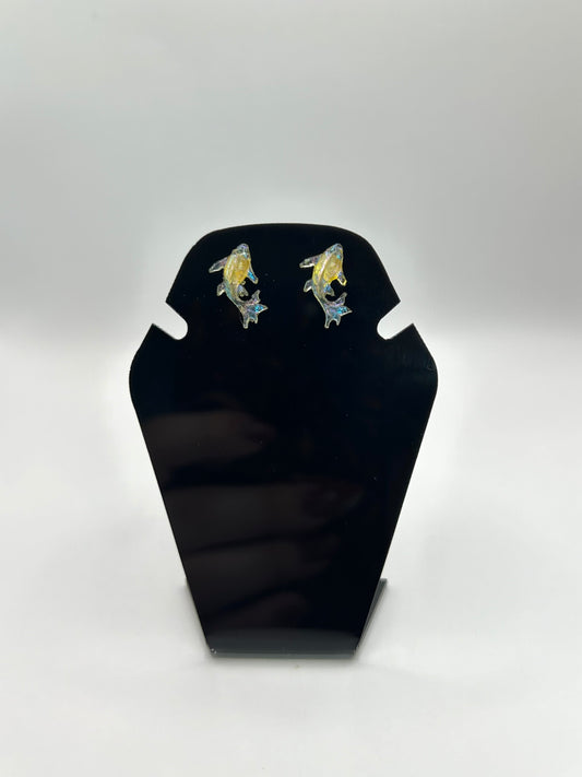 Koi fish stud earrings
