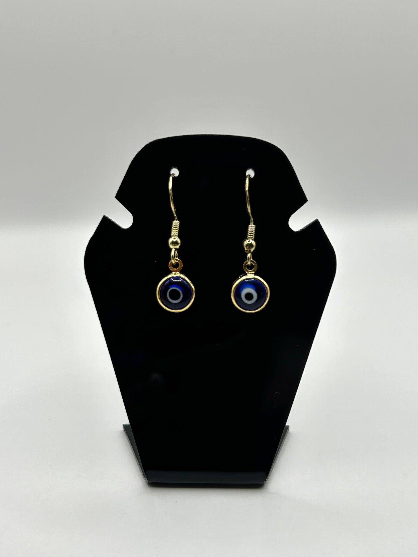 24k Gold Plated Evil Eye earrings