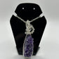Amethyst cluster statement pendant