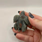 Labradorite turtle carving