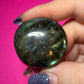 Blue flash labradorite palmstone