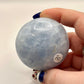 Blue calcite palmstone